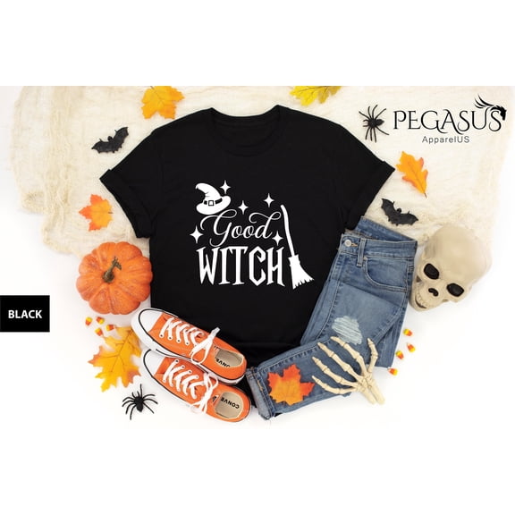 DIANANA Good Witch Bad Witch Halloween Shirt, Halloween Shirt, Ghost Shirt, Witch Shirt, Halloween Costume, Pumpkin Shirt, Women Halloween Shirt