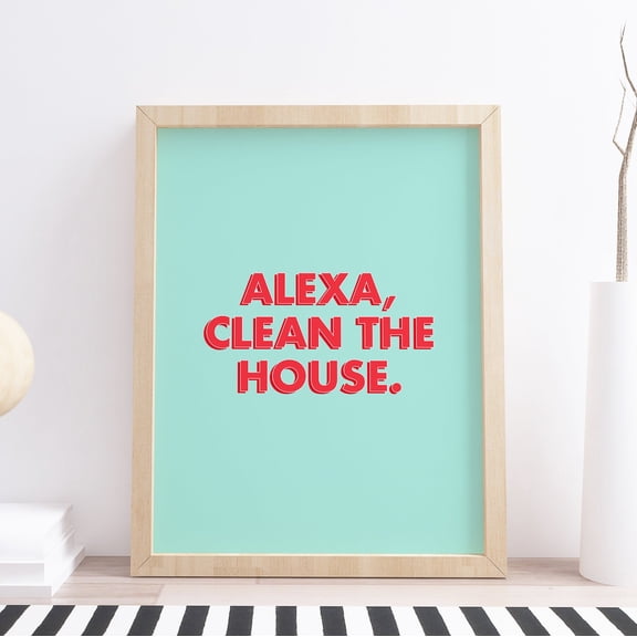 DIANANA Living Room print, colourful, humour, gallery wall, typography, bold, hallway