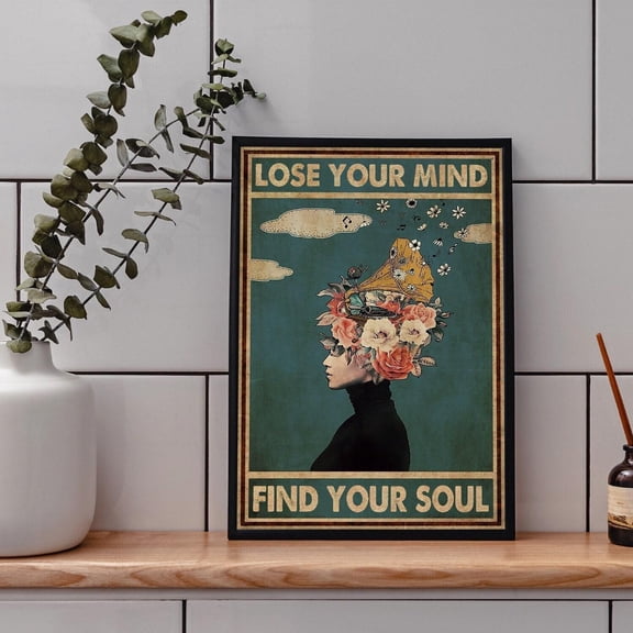 DIANANA Music Vintage Poster, Lose Your Mind Find Your Soul Poster, Phonograph Record Print, Music Art, Music Wall Art, Music Gifts, Music Prints