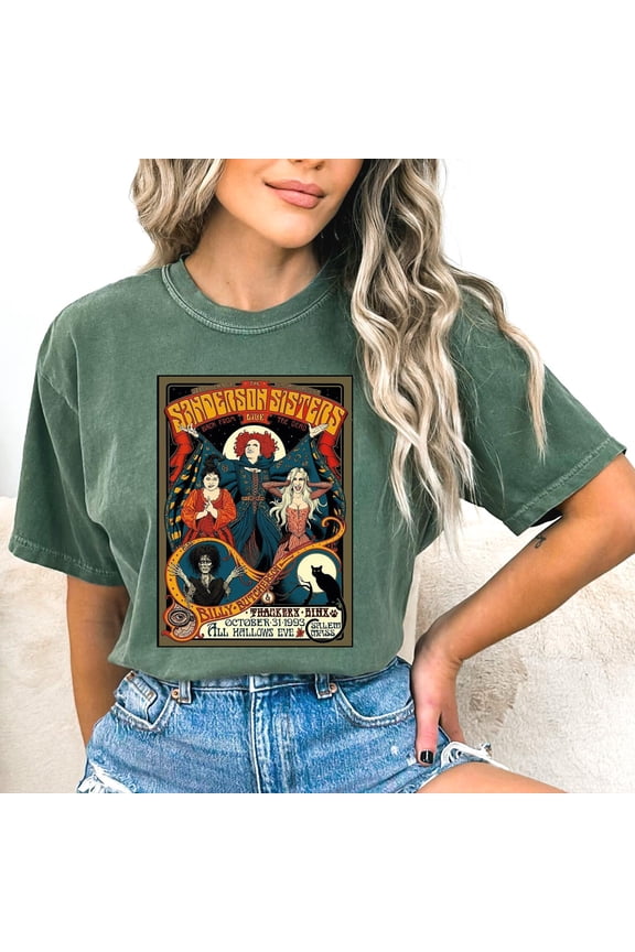 Sanderson Sister's Shirt, Vintage Halloween Sanderson Sisters Witch Shirt, Halloween Shirt, Spooky Season Shirt