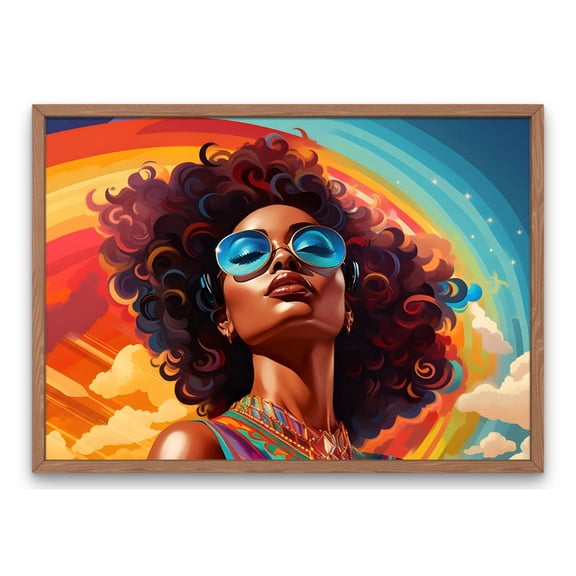 DIANANA Wall Art Poster | Black Beauty | Rainbow Art | | Soulful Vibes - Zahara