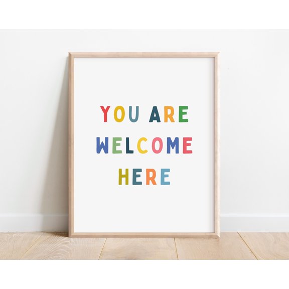DIANANA You Are Welcome Here Poster: Inclusive Office Decor