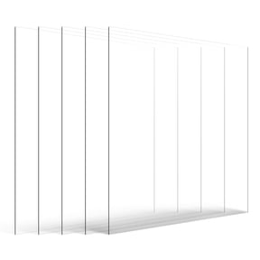 DIANJIE 5 Pack Clear Flexible Plexiglass Sheets Shatterproof Panel For Craft Picture Frame Glass Replacement DIY Display Projects