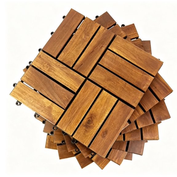 DIANJIE Interlocking Deck Tiles for Patio Balcony and Indoor Use 30 Pack