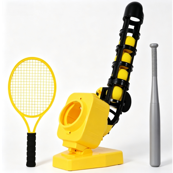 DIANJIE Yellow Ball Tossing Trainer for Baseball Tennis