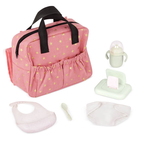 LullaBaby Baby Doll Diaper Bag Set Diaper Bag & Accessories