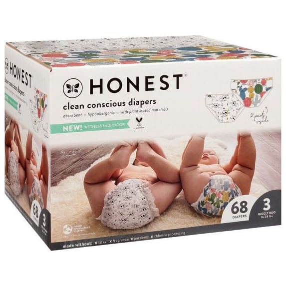 DIAPER CACTUS CUTIE SZ 3 Pack Of 4