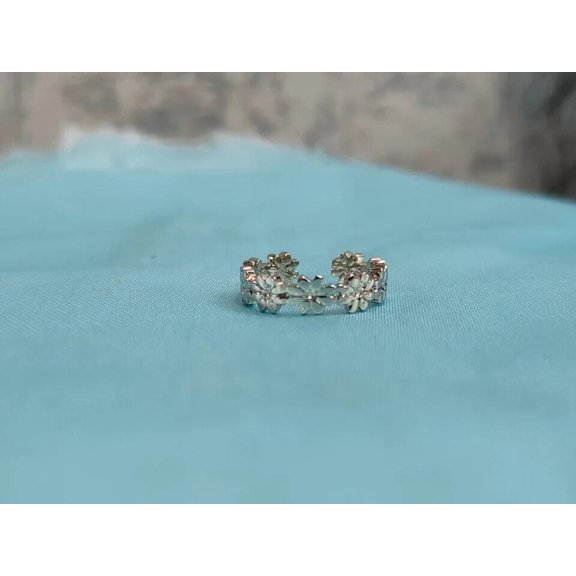 DIASTAR JEWELS Gorgeous Without Stone Women's Adjustable Open Toe Ring 925 Sterling Silver For Gift