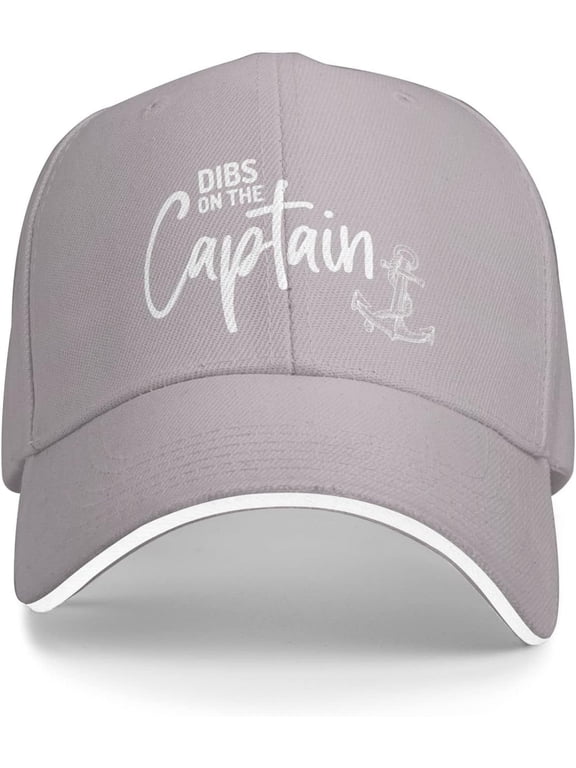 On The Captain Cap Men Dad Hats Adjustable Hat Gray
