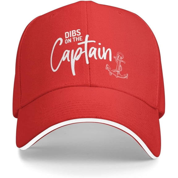 DIB On The Captain Cap Men Dad Hats Adjustable Hat Red