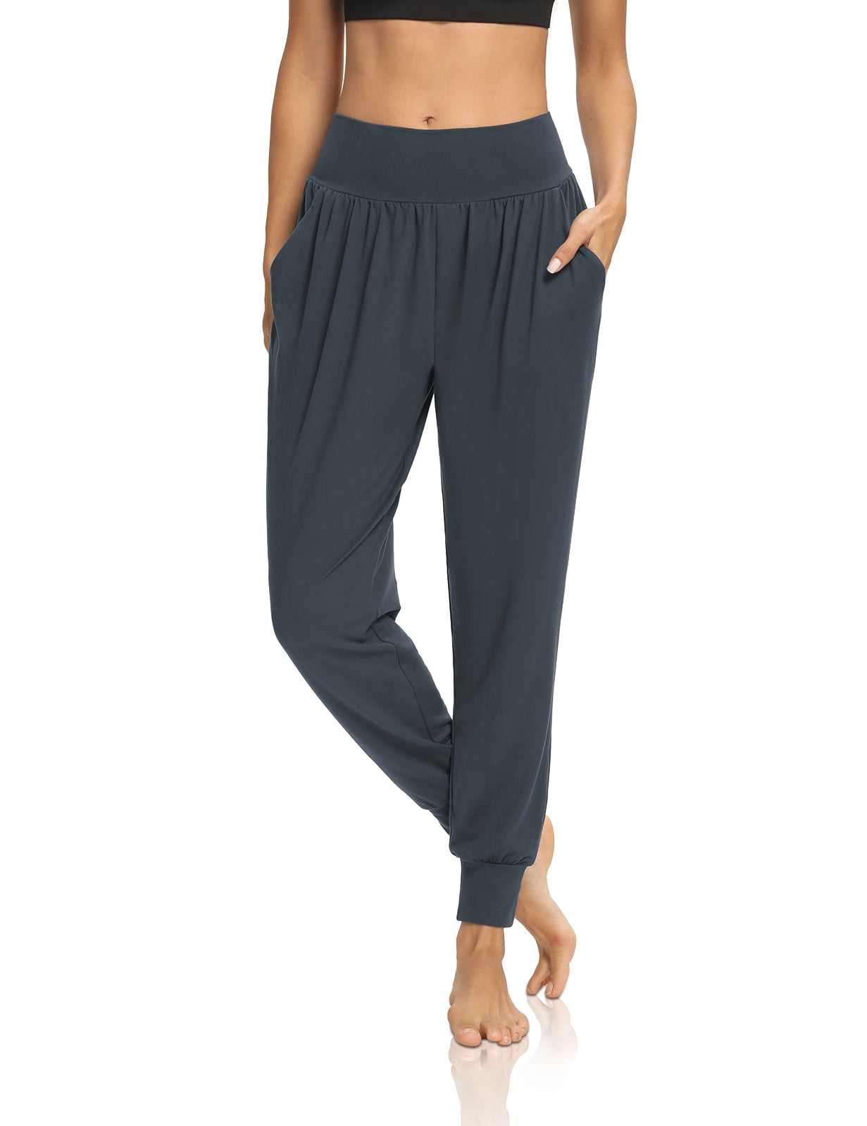 DIBAOLONG Womens Yoga Joggers Loose Workout Sweat Pants Comfy Lounge Pants with Pockets