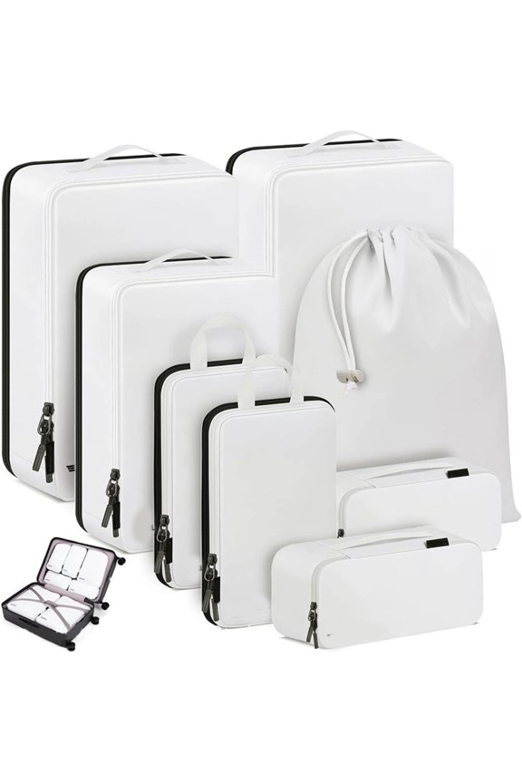 10 Pieces Expandable Packing Cubes for Streamlineds Travel and Storage