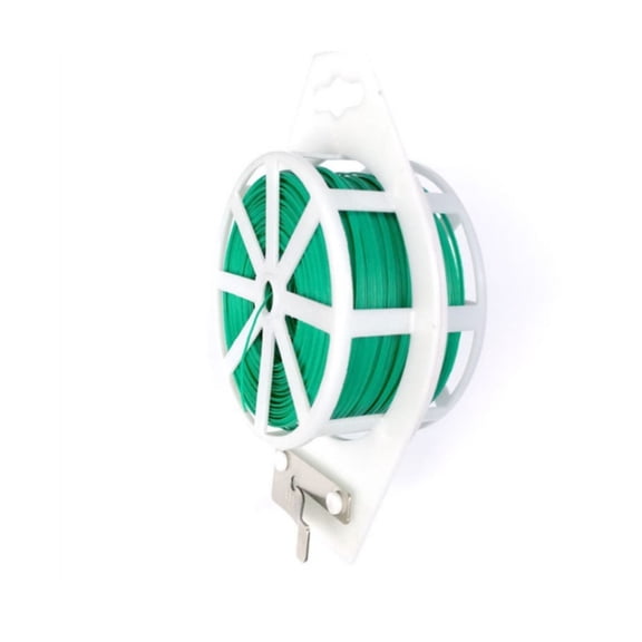 DICEWEN 100m Plant Tie Green Plant Wire Soft Garden Wire Thick Binding Wire for Tying Climbing Roses Plant Support Garden