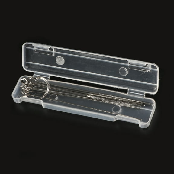 DICEWEN 10pcs 0.6mm-1.3mm Guitar Nut Needle Files Nozzle Jet Welding Tip Cleaner