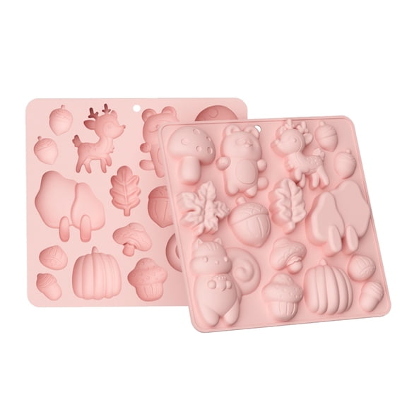 DICEWEN 15 Cavity Shape Silicone Molds Safe For Oven Microwave And Freezers Use Household Chocolate Mould