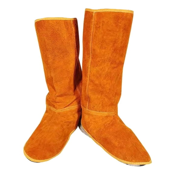 DICEWEN 15inch Welding Spats Heat and Abrasion Resistant Welder Tools Protection Feet Cover Welding Boot Shoes Covers
