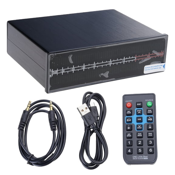 DICEWEN 2 Channel Music Rhythm Visualizer, 20~20Khz Auditory Spectrum Analyzer 2x56bit