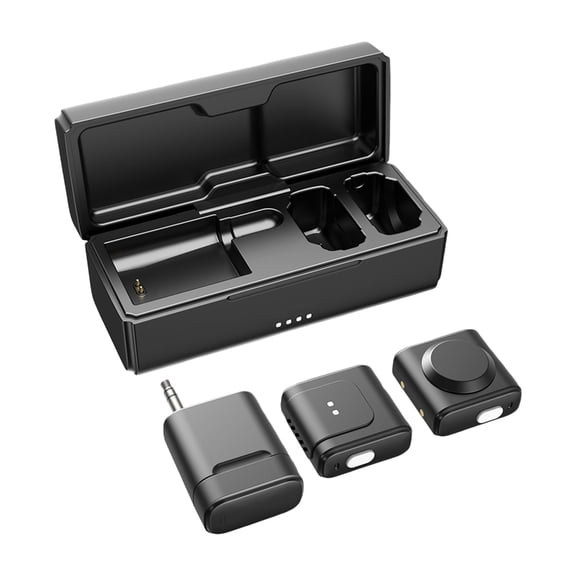 DICEWEN 2 In 1 Clip On Microphones With Noise Cancelling Lavaliers For Streaming Vlog