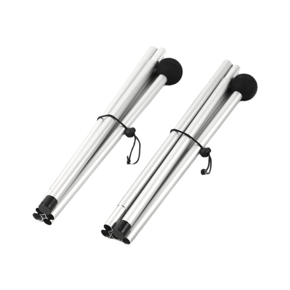DICEWEN 2Pcs Folding Beach Tent Poles Light Weight Canopy Poles Adjustable Length Outdoor Awning Support Poles Easy to Install
