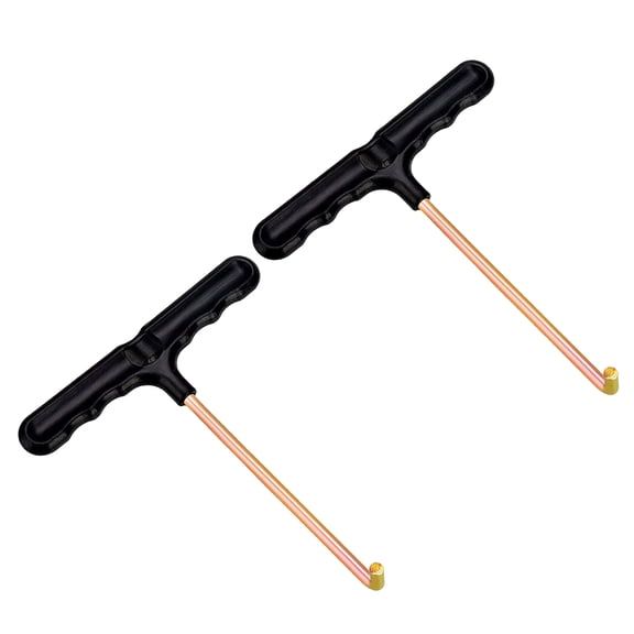 DICEWEN 2Pcs Trampoline Springs Heavy Duty Metal T-Hook Springs Replacement Kit Pull Spring Hook Waist Drum Accessory