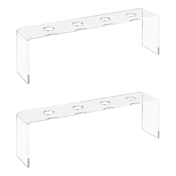 DICEWEN 2Units Acrylic Wine Cork Holder Durable Kitchen Shelf Organizers For Bottle Display And Space Saving