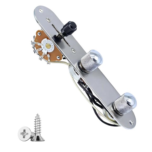 DICEWEN 3 Position Guitar Toggle Switches Electric Guitar Prewired Control Plate Harness