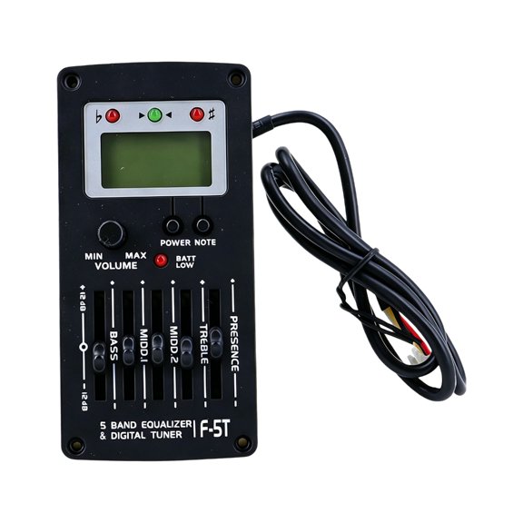 DICEWEN 5 Guitar Equalizer Pickup Digital Tuner Acoustic Guitar Tone Control Module