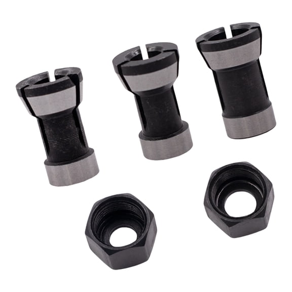 DICEWEN 5Pcs Comprehensive Router Collet Kit For Home Workshops And Detailed Crafting