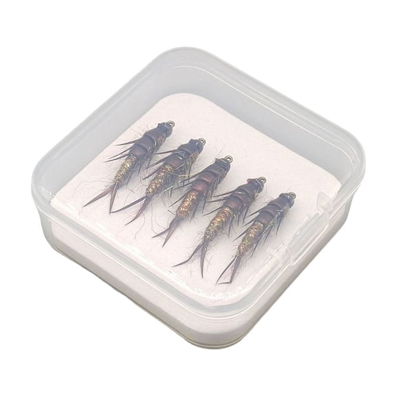 DICEWEN 5Pcs Fast Sinking Fly Fishing Fly Topwater Baits Fly Fly Fishing Lures
