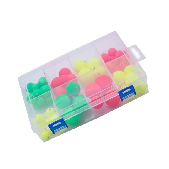 DICEWEN 60Pcs Fishing Float Set Round Shape Water Bubble Float Tackle Fly Fishing Outdoor Tackle Fishing Bobber Float