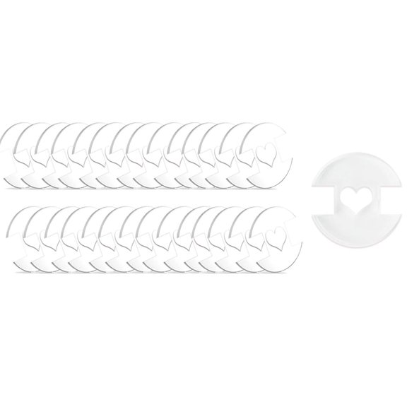 DICEWEN Acrylic Buttons Round Acrylic Buttons for Crafting Round Buttons