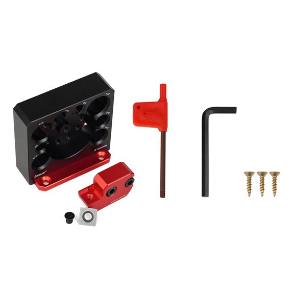 DICEWEN Adjustable Dowel Maker Metric Jig 8mm-20mm with Carbides Round Bar Round Tenon Making Tool Compact Woodworking