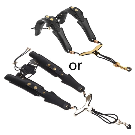 DICEWEN Adjustable Saxophone Neck Strap Padded Shoulder Harness for Regular Beginners
