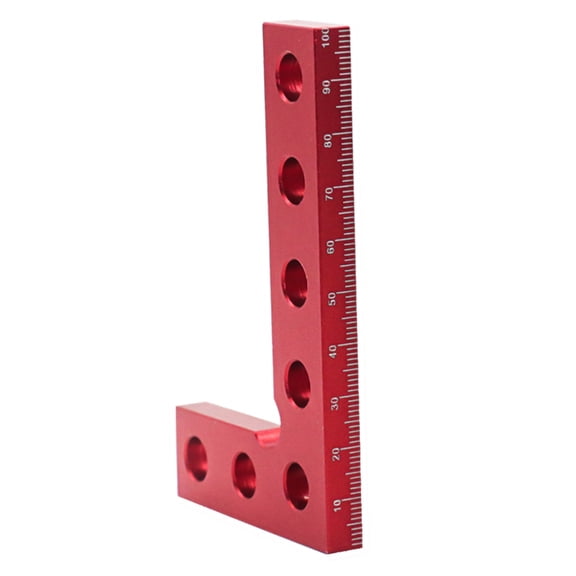 DICEWEN Aluminum Alloys Square Ruler 90 Degrees L-Square Woodworking Measuring Ruler
