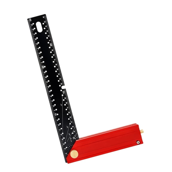 DICEWEN Aluminum Angles Ruler L Square Ruler Woodworking Ruler Accurate Carpentry Square