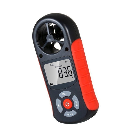 DICEWEN Anemometer for Wind Speeds Temp Humidity, Digital Rechargeable Air Flows Gauges
