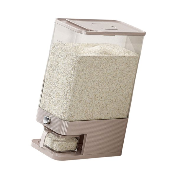DICEWEN Cereal Storage Box Plastic Large Clear Pressed Space Saving for Home and Restaurant Use Kitchen Decoration Supplies