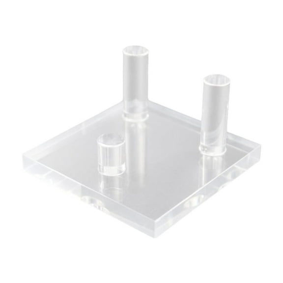 DICEWEN Clear Acrylic Display Stand for Fossils Coral and Rock Collection Geode Organizer
