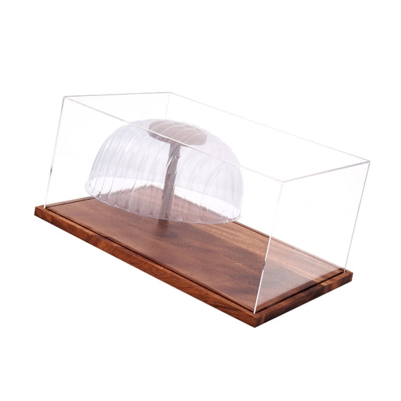 DICEWEN Clear Acrylic Hat Display Box for Baseball Caps and Bucket Hats Transparents Baseball Cap Presentation Box