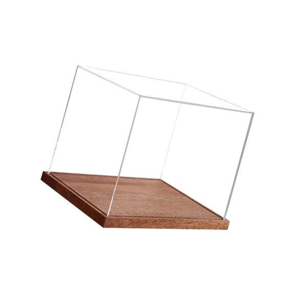 DICEWEN Clear Acrylic Showcase Dustproof Displays Case Large Storage Box