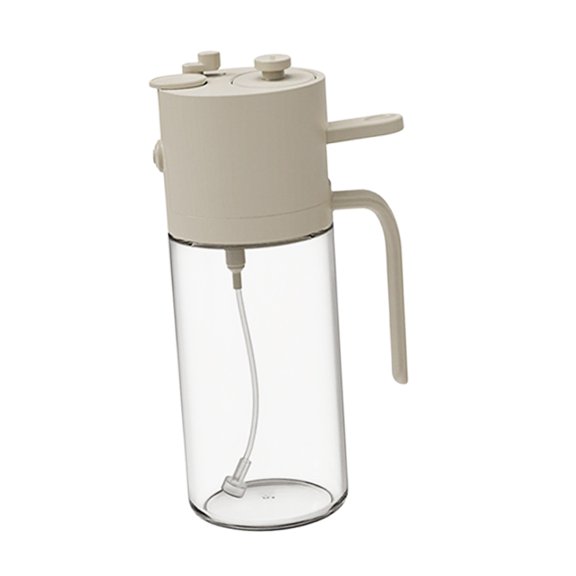 DICEWEN Comfortable Handle Ergonomic Oil Pourer Glass Texture Suitable for Cooking