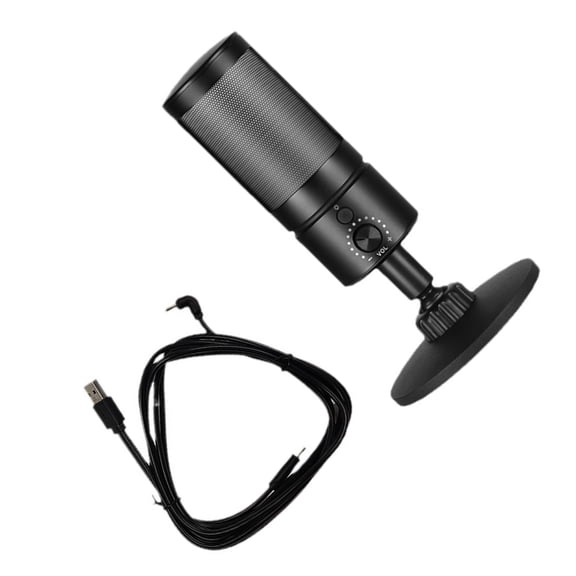 DICEWEN Computer Microphone With Real Time Monitoring For Streaming Desktop Mic