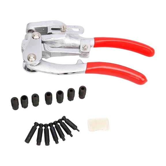 DICEWEN Consistent Manual Punch Set highlighting Adjustable Scale And Carrying Case