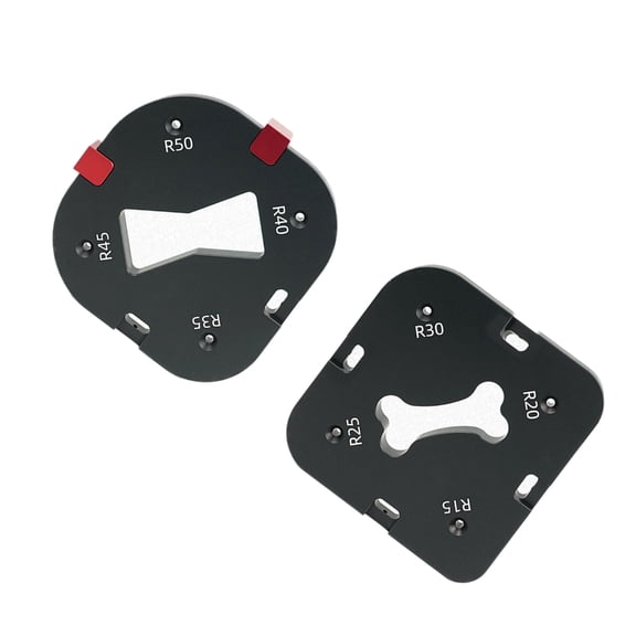 DICEWEN Delicate Round Corner Jig Templates Aluminium Radius Corners Cutting Tool
