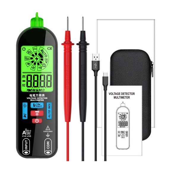 DICEWEN Digital Multimeter Transistors Tester Electrical NCV Test Meter TrueRMS
