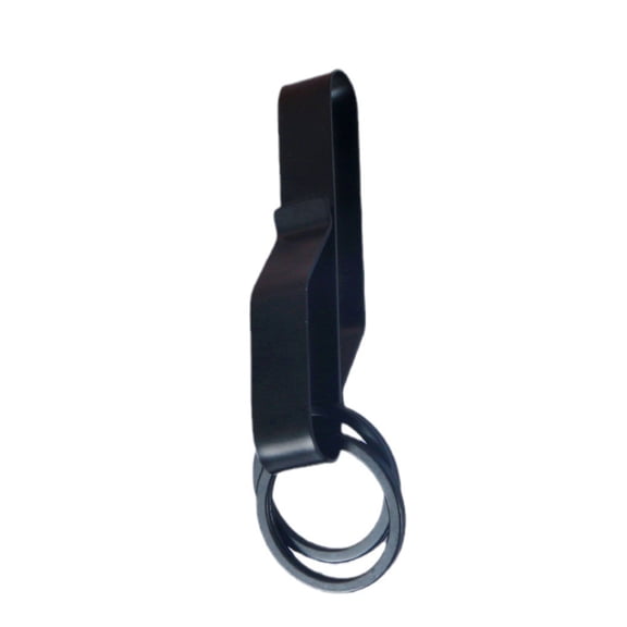 DICEWEN Duty Belt Key Holder with 2pcs Key Rings, Stainless Steel Tactic Belt Hook Keychain Keyring Hook Clip for Wide Duty Belt