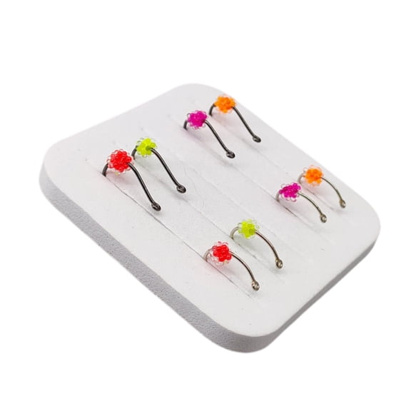 DICEWEN Fishing Hook With Luminescent Fish Eggs Design For Predatory Fish In Water