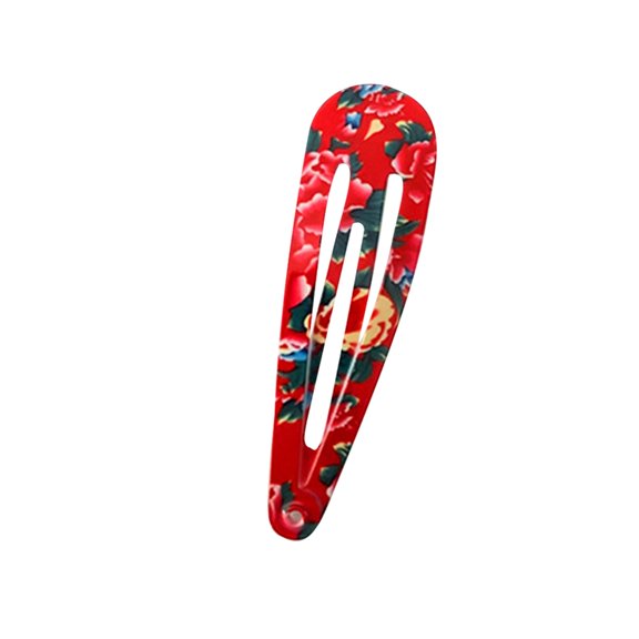 DICEWEN Floral Pattern Hair Clip Northeast Style Hair Barrettes Girls Braids Hair Clip