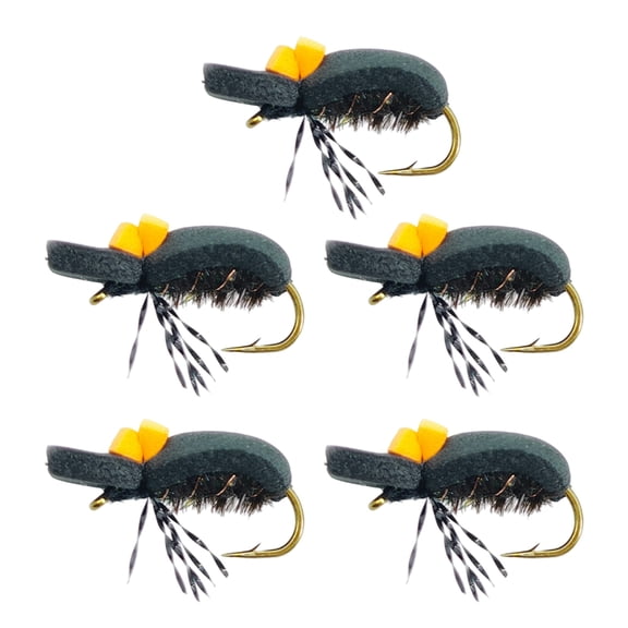 DICEWEN Fly Fishing Fishing Fly Hook Dry Wet Fly Streamers Tackle Sharpened Hook Trouts Fish Hair Head Fly Lures