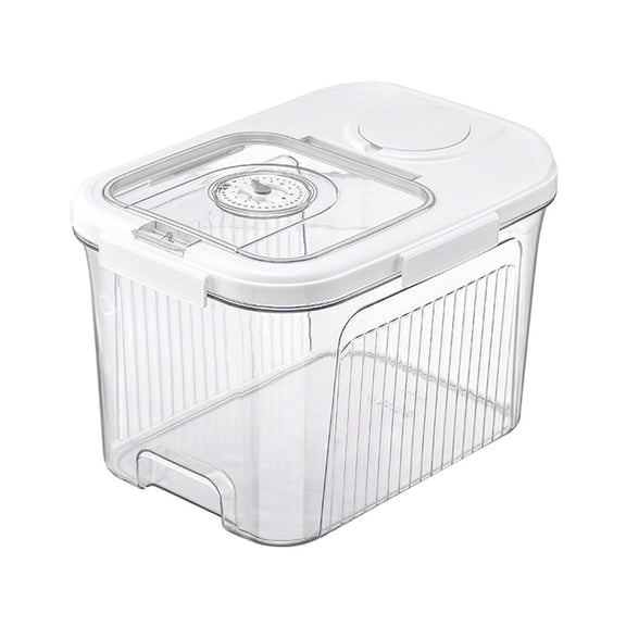 DICEWEN Grain Rice Storage Bin Clear Moisture Proof Bedroom Dormitory Food Collection